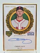 2025 Topps Gilded Collection Gilded Champions Autographs Chris Sale #GCH-CSA card
