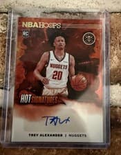 2024-25 Hoops Hot Signatures Rookies Trey Alexander #HSR-ALX card