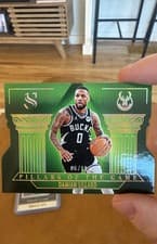 2024-25 Panini Silhouette Pillars of the Game Damian Lillard #20 card