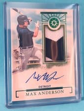 2025 Panini Boys of Summer Prospect Material Signatures Max Anderson #2 card