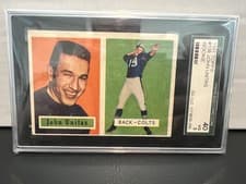 John Unitas 1957 Topps card