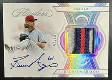 2025 Panini Flawless Flawless Signature Materials Bronson Arroyo #4 card