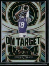 2025 Panini Select On Target Justin Jefferson #17 card