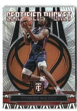 2024-25 Panini Totally Certified Certified Bucket Tyrese Maxey #25 card