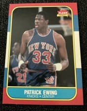 1986 Fleer Patrick Ewing #32