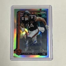 2025 Topps Chrome Rookies Autographs Colston Loveland #RA-CL card