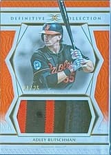 2025 Topps Definitive Collection Jumbo Relic Collection Adley Rutschman #DJRC-ARU card