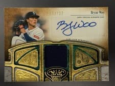 2026 Topps Tier One Autographed Tier One Relics Bryan Woo #AT1R-BW card