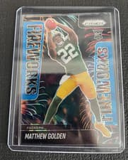 2025 Panini Prizm Fireworks Matthew Golden #15 card