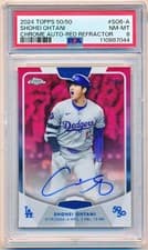 Shohei Ohtani 2024 Topps 50/50: Shohei Ohtani Chrome Autograph card