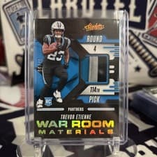 2025 Panini Absolute War Room Materials Trevor Etienne #WRM-TEE card