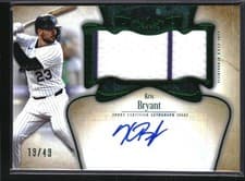 2026 Topps Tier One Autographed Tier One Jumbo Relics Kris Bryant #AT1JR-KB card