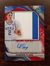 Cooper Flagg 2024-25 Bowman's Best University Prospect Jumbo Relic Autographs card