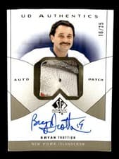 2024-25 SP Authentic UD Authentics Auto Patch Bryan Trottier #UDAP-BT