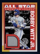2025 Topps 1990 Topps Baseball All-Star Relics Bobby Witt Jr. #90ASR-BW card