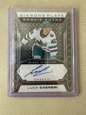 2025-26 Upper Deck Black Diamond Diamond Plate Rookie Auto Luca Cagnoni #DPR-LC card