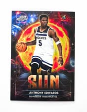 2025-26 Topps Cosmic Chrome Planetary Pursuit Sun Anthony Edwards #PPS-5 card