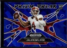 2025 Panini Prizm Draft Picks Prizm Break Jalen Milroe #12 card