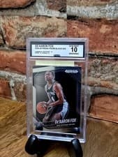 2024-25 Panini Prizm Black Base Set De'Aaron Fox #35 card