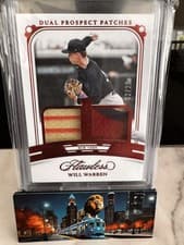 2024 Panini Flawless Dual Prospect Patches Will Warren #DP-WW