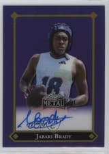 2025 Leaf Metal 92 Autographs Jabari Brady #92L-JB2 card