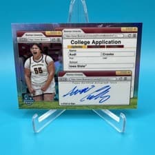 Audi Crooks 2024-25 Bowman University Chrome College Application Autographs card