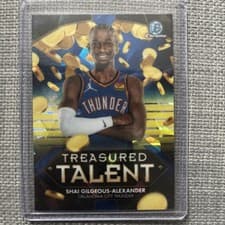 2025-26 Bowman Sapphire Treasured Talents NBA Shai Gilgeous-Alexander #TTN-12 card