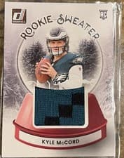 2025 Donruss Rookie Holiday Sweater Kyle McCord #SWE-KMD card