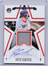 2025 Panini Stars & Stripes USA Materials Gavin Grahovac #USA-GG card