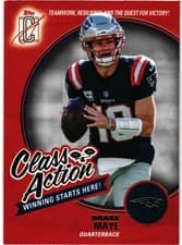 2025 Topps Signature Class Class Action Drake Maye #CA-22 card
