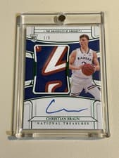 Christian Braun 2022 Panini National Treasures Collegiate card