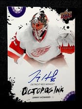 2025-26 Upper Deck Detroit Red Wings Centennial Octopus Ink Jimmy Howard #OI-JH card