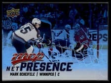 2025-26 Upper Deck MVP Net Presence Mark Scheifele #NP-8 card