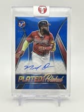 2025 Topps Pristine Plated and Polished Autographs Marcell Ozuna #PAPAV-MO card