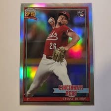 2026 Topps 1991 Topps Chrome Chase Burns #91C-38 card