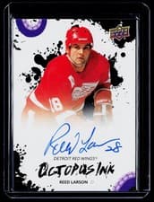 2025-26 Upper Deck Detroit Red Wings Centennial Octopus Ink Reed Larson #OI-RL card