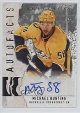 2025-26 Upper Deck Artifacts Autofacts Michael Bunting #AF-BU card