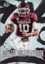2025 Bowman University Chrome College Rule Playbook Marcel Reed #CRP-2 card