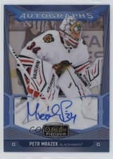 2024-25 O-Pee-Chee Platinum Blue Rainbow Autographs Petr Mrazek #BA-PM card