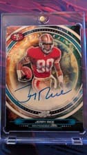 2025 Topps Cosmic Chrome Equinox Autographs Jerry Rice #EQA-JR card
