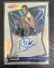 2026 Topps Chrome WWE Blue Brand Autographs Alex Shelley #BBA-ALE card