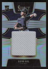 Luis Gil 2022 Panini Select Rookie Jumbo Swatch card