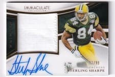 2025 Panini Immaculate Premium Patch Autographs Sterling Sharpe #12 card