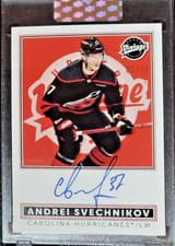 2024-25 Upper Deck Clear Cut Vintage Autos Andrei Svechnikov #VA-AS card