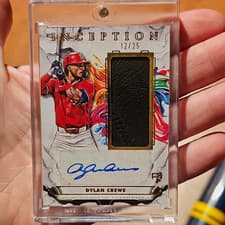 2025 Topps Inception Inception Autograph Game Relics Dylan Crews #IAGR-DC card