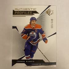 Connor McDavid 2018 SP Authentic Profiles card