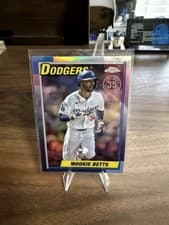 2025 Topps Chrome 1990 Topps Baseball Mookie Betts #90CB-8 card