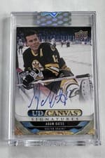 2024-25 Upper Deck Clear Cut Canvas Signatures Adam Oates #CS-AO card