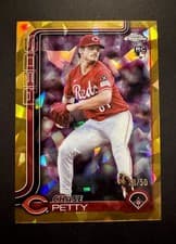 2025 Topps Chrome Update Sapphire Base Set Chase Petty #USC97 card