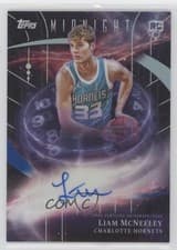 2025-26 Topps Midnight Stroke of Midnight Autographs Rookies Liam McNeeley #SMR-LM card